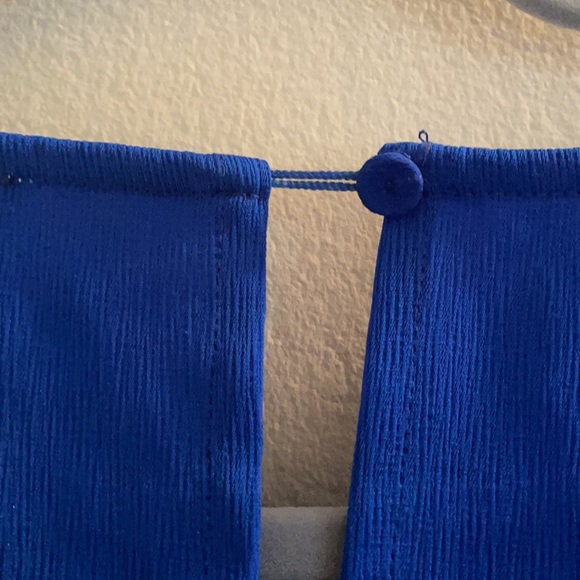 Blue Ruffle Bead Detail Dress - Picture 5 of 5